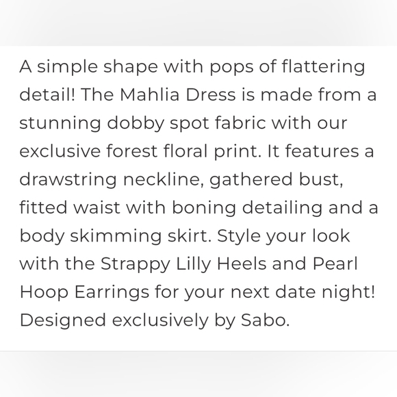 NWT Sabo Skirt Mahlia dress in Forest floral size: L Aus12 US 8 - Picture 8 of 17